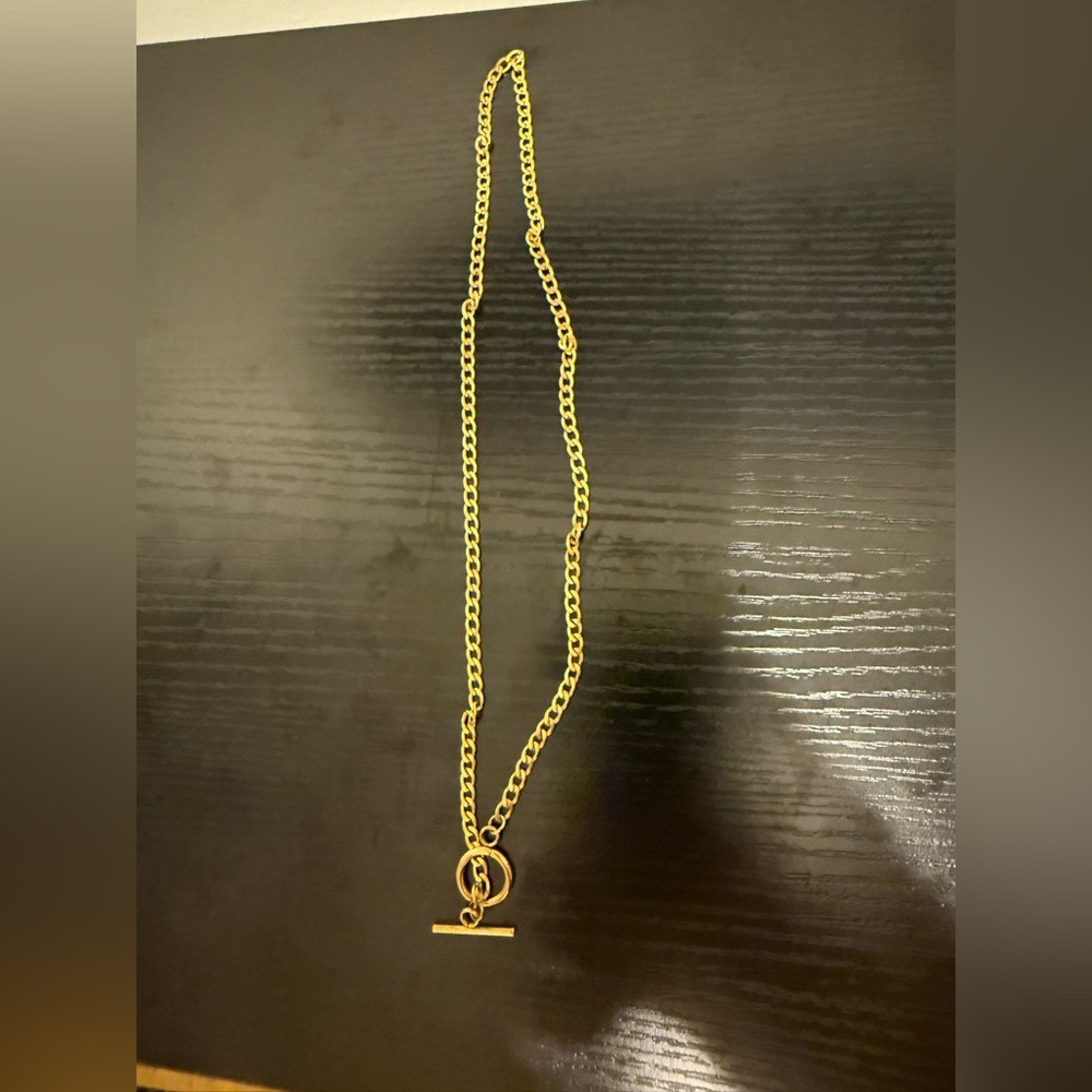 Gold chain waterproof necklace
